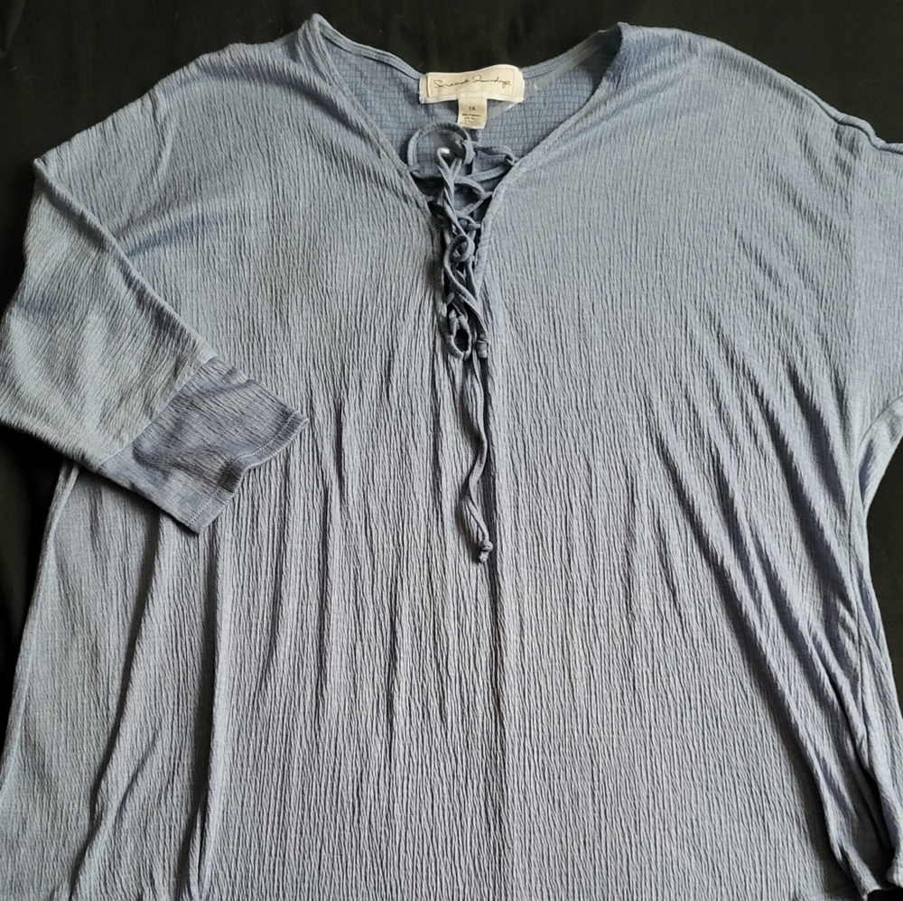 French Laundry 3/4 length Sleeve Shirt 1X
